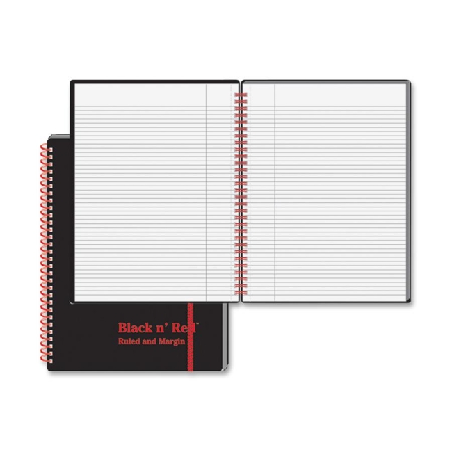 John Dickinson Stationery Limited Black n' Red Perforated Notebook E67008 JDKE67008