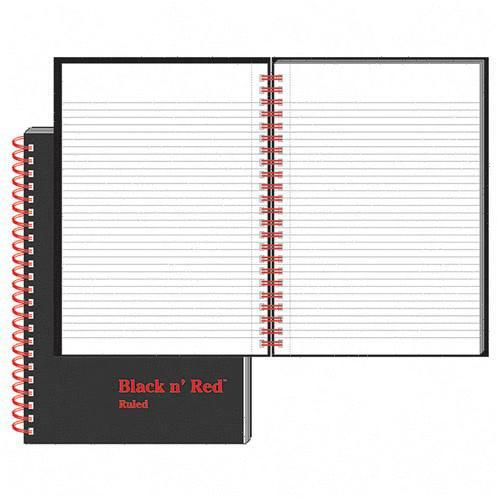 John Dickinson Stationery Limited Black n' Red Wirebound Notebook L67000 JDKL67000