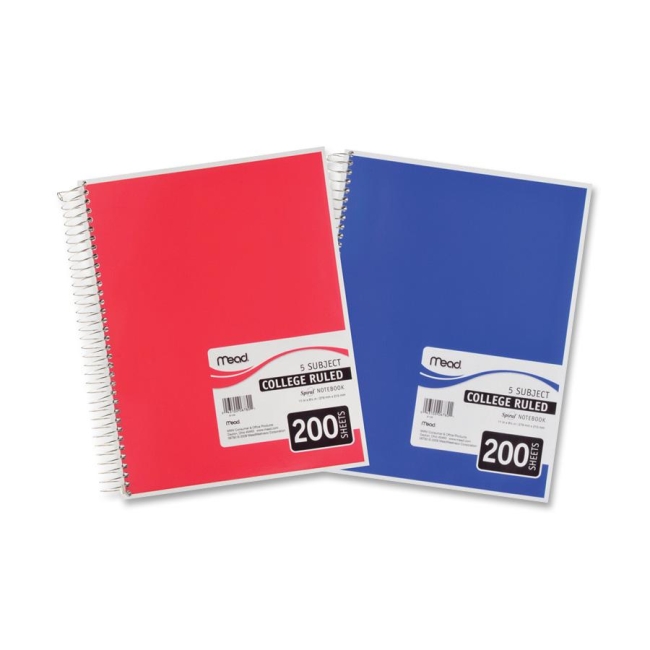 Mead 5-Subject College Ruled Wirebound Notebook 06780 MEA06780