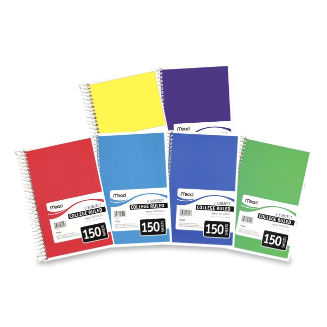 Mead 3-Subject Wirebound College Ruled Notebook 06900 MEA06900