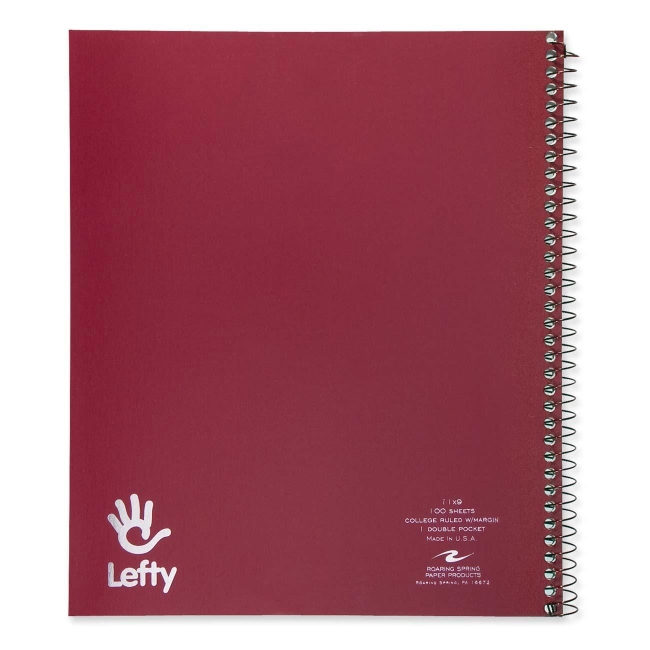 Roaring Spring Lefty 1-Subject Wirebound Notebook 13504 ROA13504
