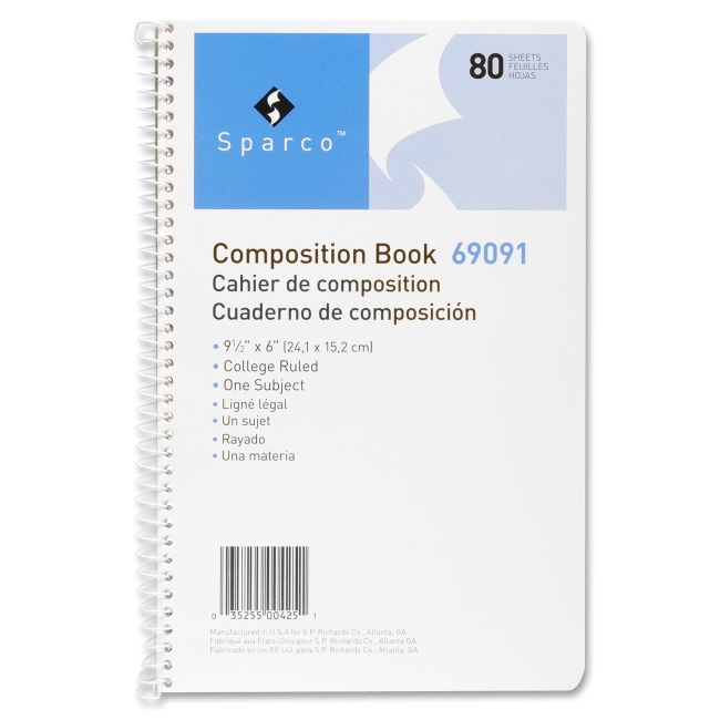 Sparco Spiral Composition Books 69091 SPR69091