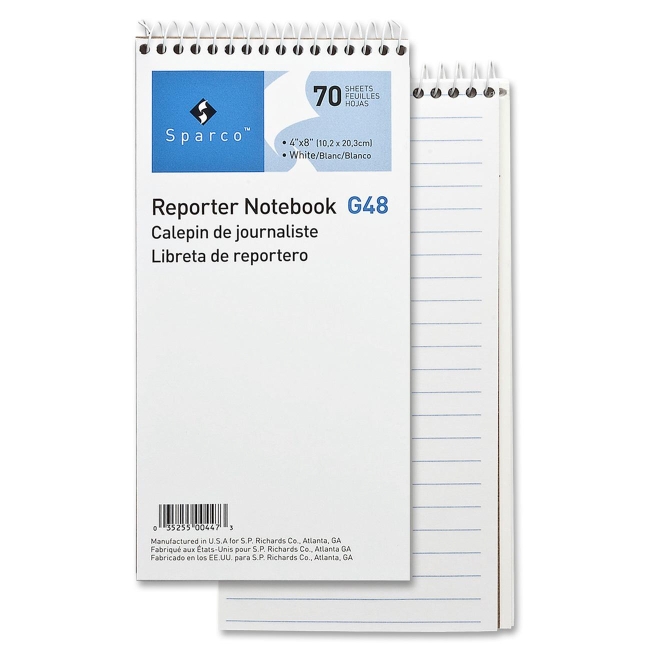 Sparco Reporter's Notebook G48 SPRG48