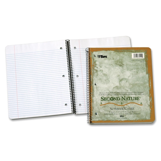 TOPS Second Nature 1-Subject Notebook 74111 TOP74111