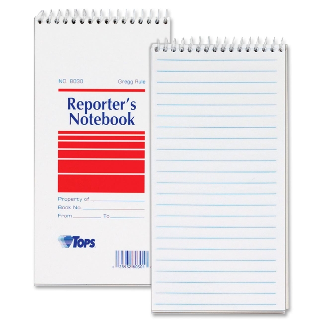 TOPS Gregg Ruled Reporter's Notebook 8030 TOP8030