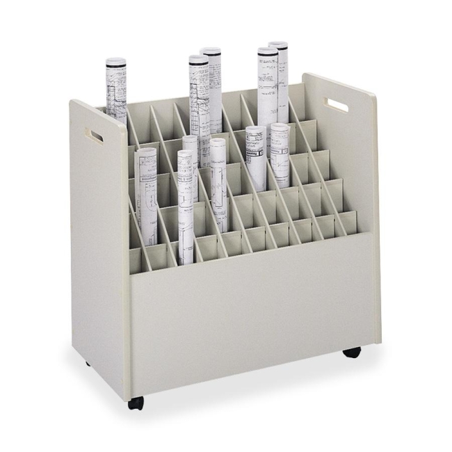 Safco 50 Compartments Mobile Roll Files 3083 SAF3083