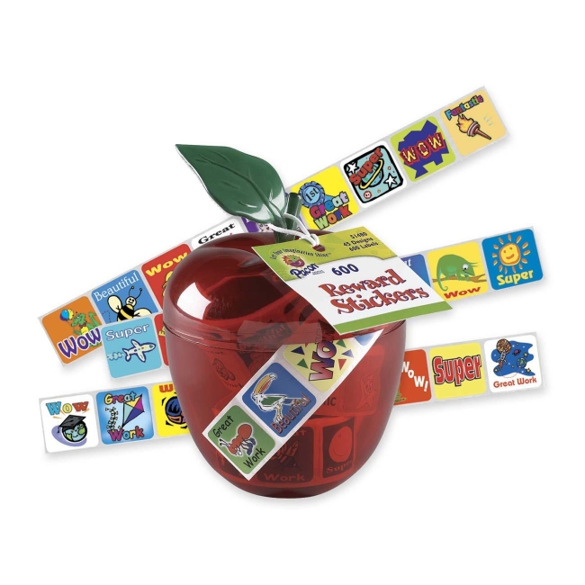 Classroom Keepers Plastic Apple Reward Sticker 51480 PAC51480