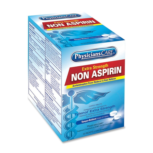Acme United Non Aspirin Pain Reliever 40800 ACM40800