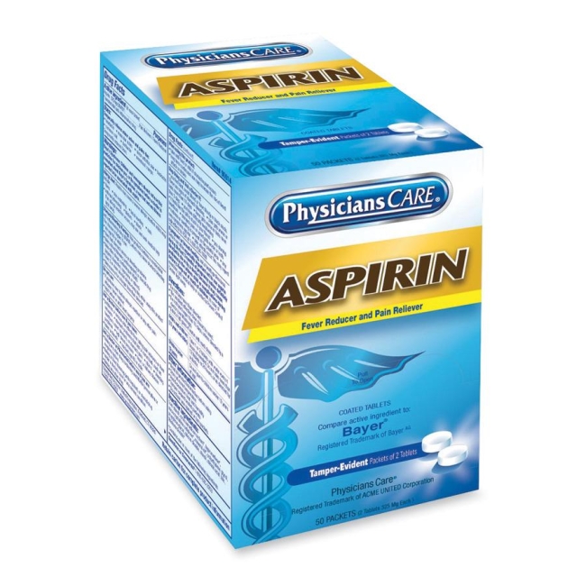 Acme United Aspirin Tablets 90014 ACM90014