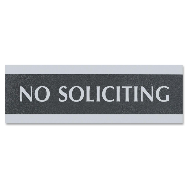 U.S. Stamp & Sign Century No Soliciting Sign 4758 USS4758