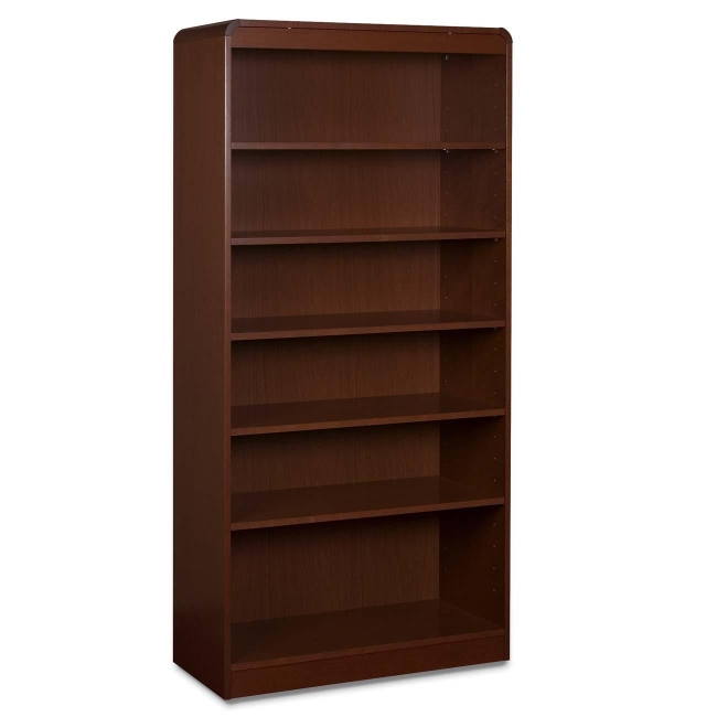 Lorell Radius Hardwood Veneer Bookcase 60079 LLR60079