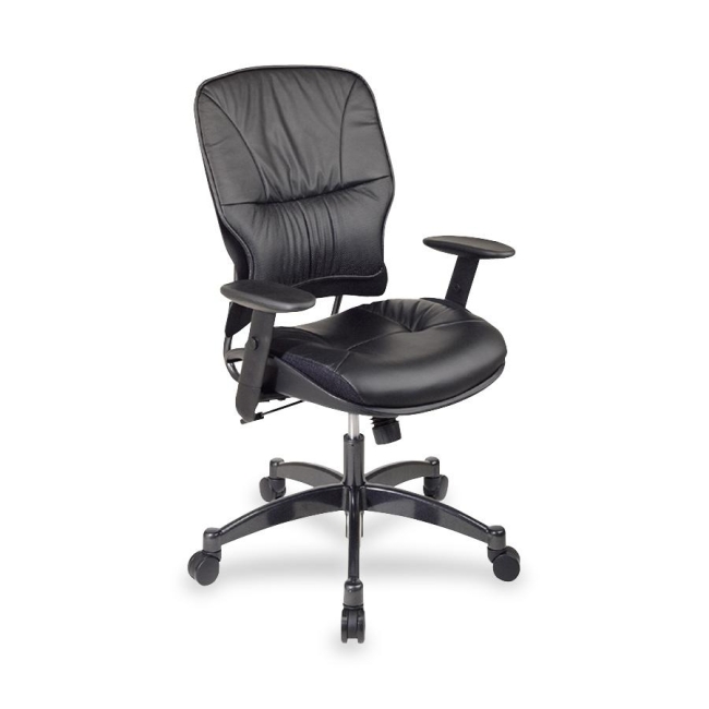 Office Star Space Leather Managerial Mid-Back Chair 2900 OSP2900