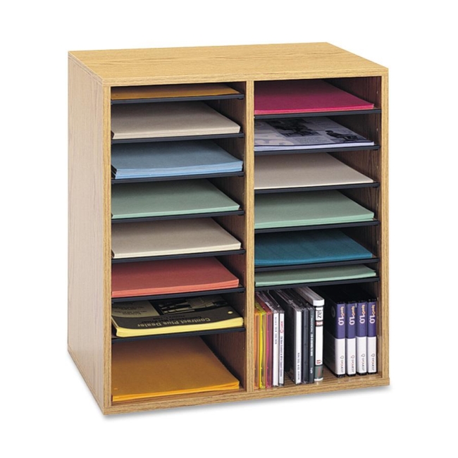 Safco 16 Compartments Adjustable Shelves Literature Organizer 9422MO SAF9422MO