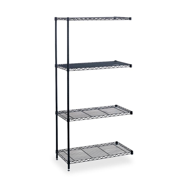 Safco Industrial Wire Shelving Add-On Unit 5286BL SAF5286BL