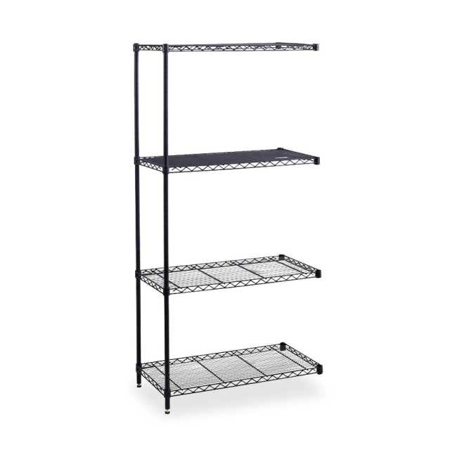 Safco Industrial Wire Shelving Add-On Unit 5295BL SAF5295BL