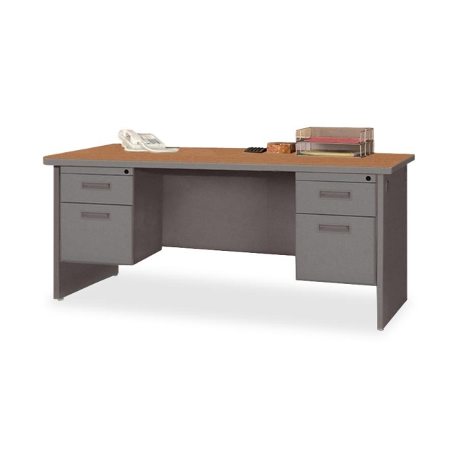 Lorell Durable Double Pedestal Desk 67151 LLR67151