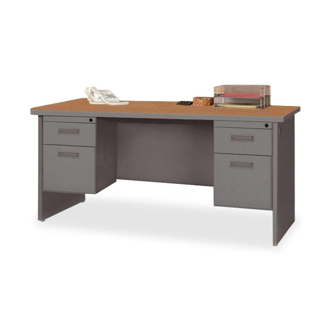 Lorell Durable Double Pedestal Desk 67251 LLR67251