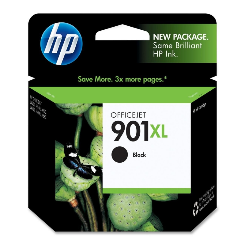 HP No. 901XL Black Ink Cartridge For Officejet J4580 All-in-One CC654AN HEWCC654AN No. 901XL