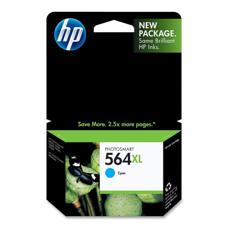 HP No. 564xl Cyan Ink Cartridge CB323WN HEWCB323WN No. 564XL