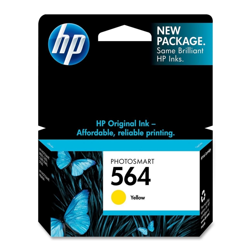 HP No. 564 Yellow Ink Cartridge For PhotoSmart D5460 Printer CB320WN HEWCB320WN No. 564