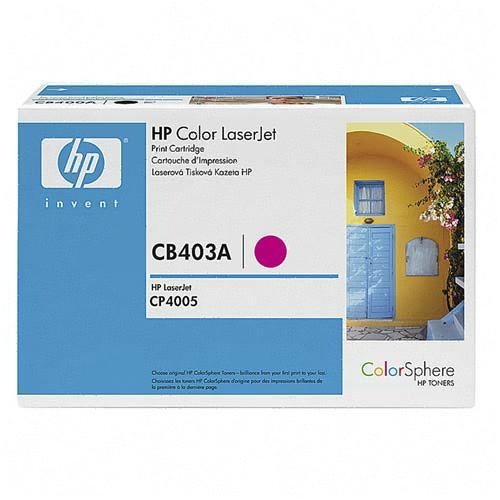 HP Magenta Toner Cartridge For LaserJet CP4005, CP4005n and CP4005dn Printers CB403A HEWCB403A