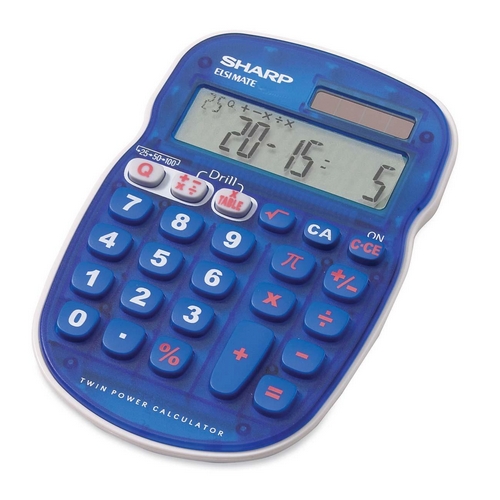 Sharp Handheld Simple Calculator ELS25BBL SHRELS25BBL