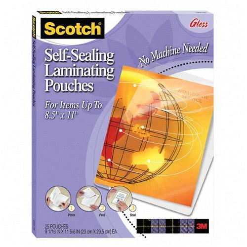 3M Self-Sealing Laminating Pouch LS854-25G MMMLS85425G
