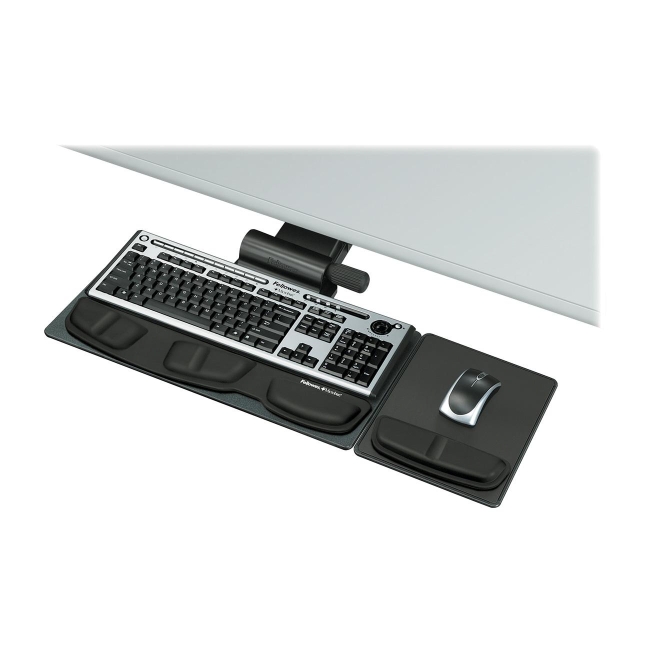 Fellowes Deluxe Keyboard Drawer with Soft Touch Wrist Rest 8036001 FEL8036001
