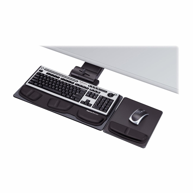 Fellowes Deluxe Keyboard Drawer with Soft Touch Wrist Rest 8036101 FEL8036101