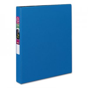 Avery Durable Binder with Slant Rings, 11 x 8 1/2, 1", Blue AVE27251 27251