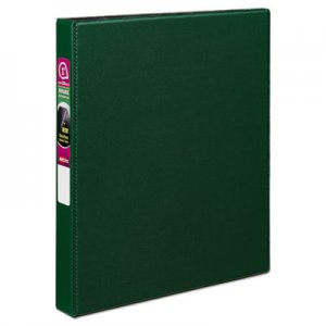 Avery Durable Binder with Slant Rings, 11 x 8 1/2, 1", Green AVE27253 27253