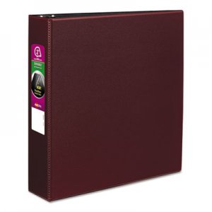 Avery Durable Binder with Slant Rings, 11 x 8 1/2, 2", Burgundy AVE27552 27552