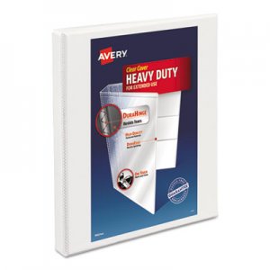 Avery Heavy-Duty Non Stick View Binder w/Slant Rings, 1/2" Cap, White AVE05234 05234
