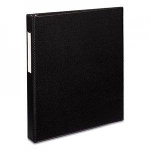 Avery Durable Binder with Two Booster EZD Rings, 11 x 8 1/2, 1", Black AVE08302 08302