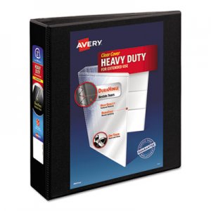 Avery Heavy-Duty Non Stick View Binder w/Slant Rings, 2" Cap, Black AVE05500 05500
