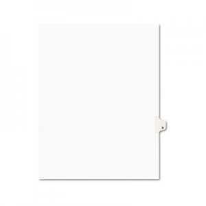 Avery Avery-Style Legal Exhibit Side Tab Dividers, 1-Tab, Title R, Ltr, White, 25/PK AVE01418 01418
