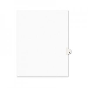 Avery Avery-Style Legal Exhibit Side Tab Dividers, 1-Tab, Title Q, Ltr, White, 25/PK AVE01417 01417
