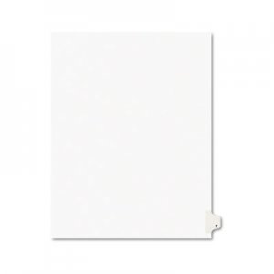 Avery Avery-Style Legal Exhibit Side Tab Dividers, 1-Tab, Title Z, Ltr, White, 25/PK AVE01426 01426