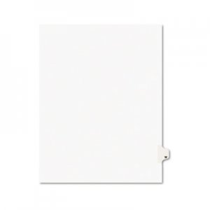 Avery Avery-Style Legal Exhibit Side Tab Dividers, 1-Tab, Title W, Ltr, White, 25/PK AVE01423 01423
