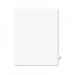 Avery Avery-Style Legal Exhibit Side Tab Dividers, 1-Tab, Title x, Ltr, White, 25/PK AVE01424 01424