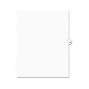 Avery Avery-Style Legal Exhibit Side Tab Divider, Title: 37, Letter, White, 25/Pack AVE01037 01037