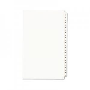 Avery Avery-Style Legal Exhibit Side Tab Divider, Title: 51-75, 14 x 8 1/2, White AVE01432 01432