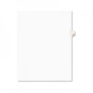 Avery Avery-Style Legal Exhibit Side Tab Divider, Title: 33, Letter, White, 25/Pack AVE01033 01033