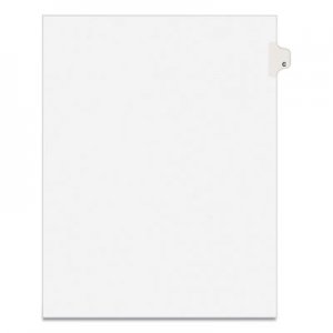 Avery Avery-Style Legal Exhibit Side Tab Dividers, 1-Tab, Title C, Ltr, White, 25/PK AVE01403 01403
