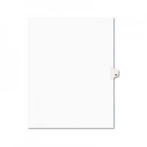 Avery Avery-Style Legal Exhibit Side Tab Divider, Title: 38, Letter, White, 25/Pack AVE01038 01038