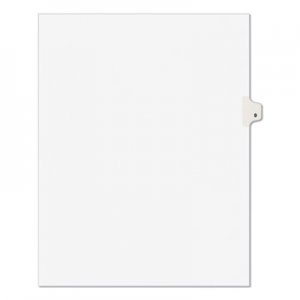 Avery Avery-Style Legal Exhibit Side Tab Divider, Title: 9, Letter, White, 25/Pack AVE11919 11919
