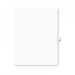 Avery Avery-Style Legal Exhibit Side Tab Divider, Title: 14, Letter, White, 25/Pack AVE11924 11924