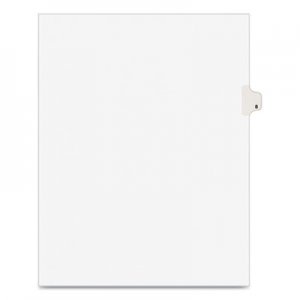 Avery Avery-Style Legal Exhibit Side Tab Divider, Title: 8, Letter, White, 25/Pack AVE11918 11918