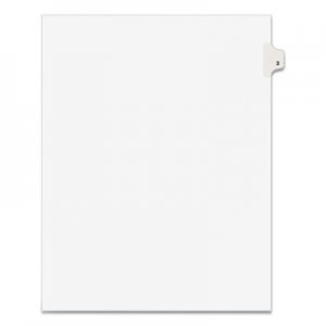 Avery Avery-Style Legal Exhibit Side Tab Divider, Title: 3, Letter, White, 25/Pack AVE11913 11913