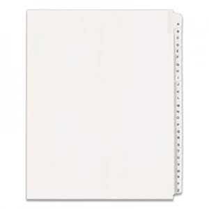 Avery Allstate-Style Legal Exhibit Side Tab Dividers, 26-Tab, A-Z, Letter, White AVE01700 01700